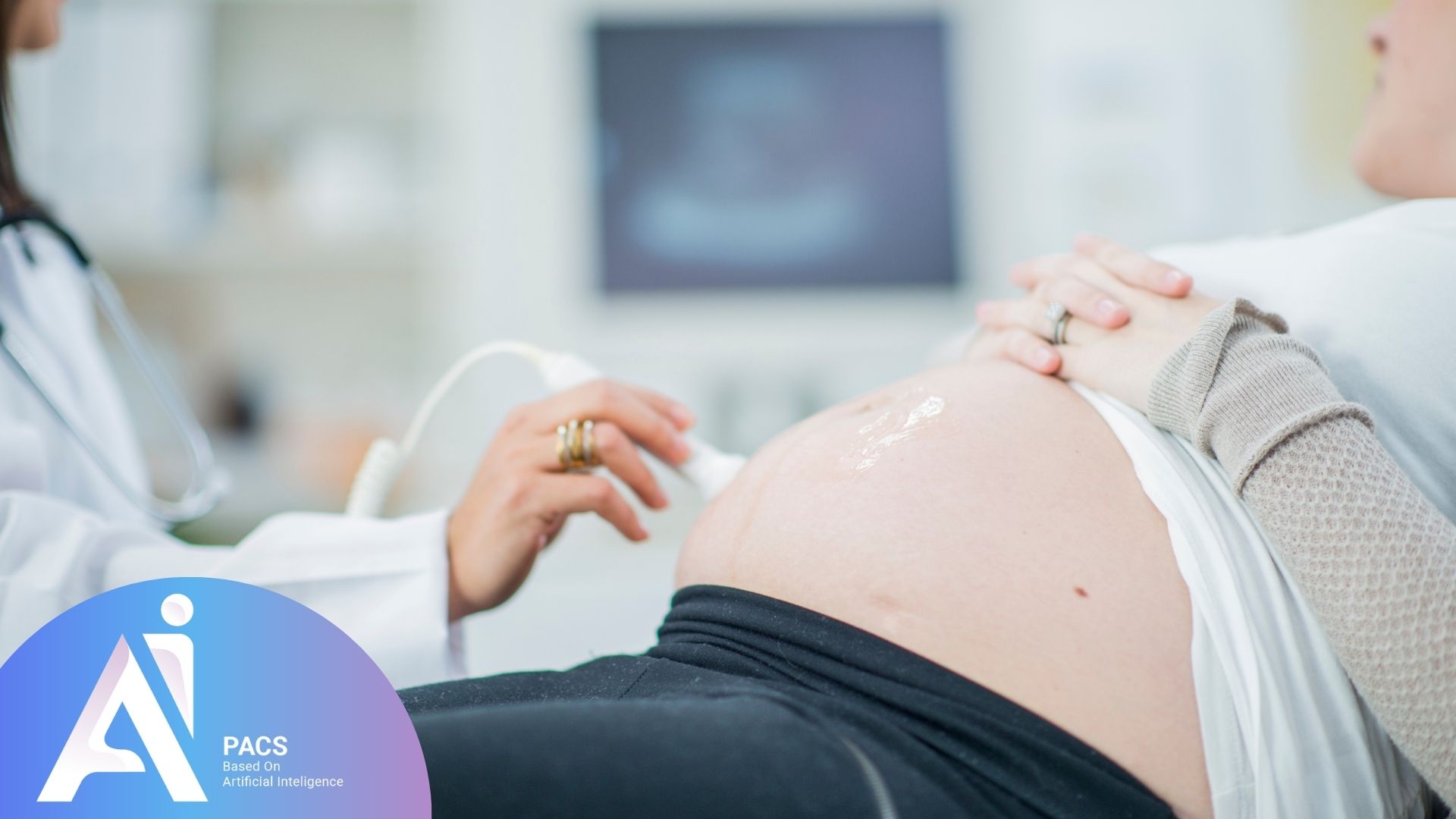 An image of a pregnancy ultrasound machine for assessing fetal health