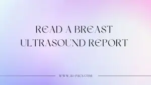 read a breast ultrasound report