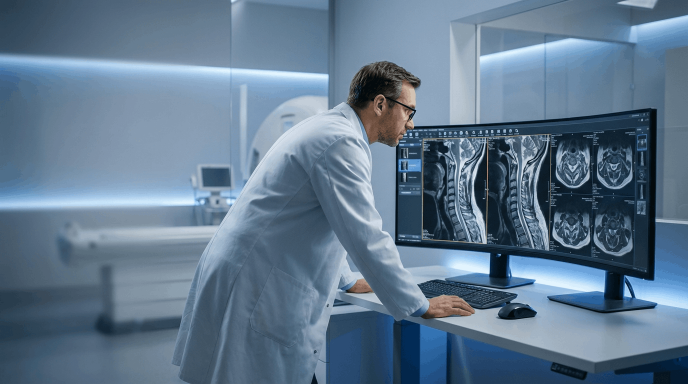 Neck MRI second opinion review by expert radiologists