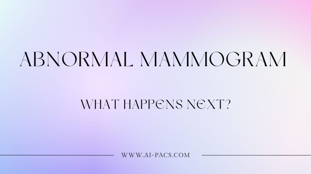 Abnormal Mammogram Results