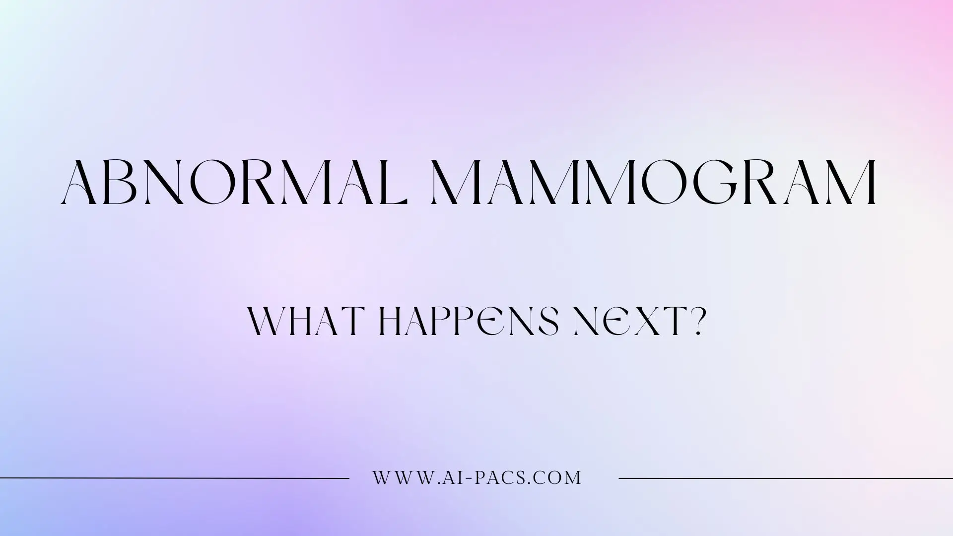 Abnormal Mammogram Results