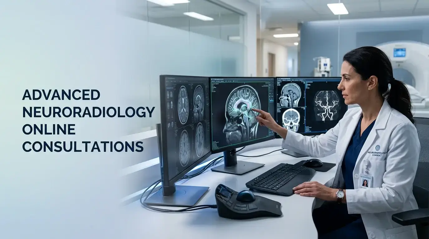 Consultant en neuroradiologie en ligne – Analyse experte de vos images, 24 h/24 et 7 j/7